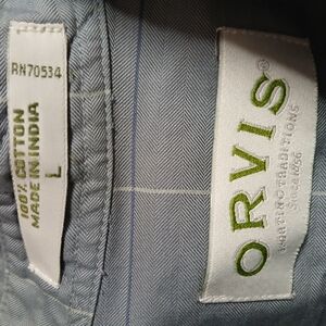 Orvis Men's Blue Cotton Pants